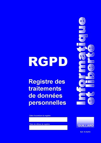 Règlement général de protection des données personnelles RGPD, registre RGPD