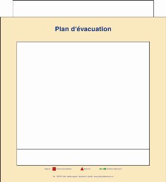  HOTEL - Panneau Porte-plan d'vacuation - PORTE-PLAN