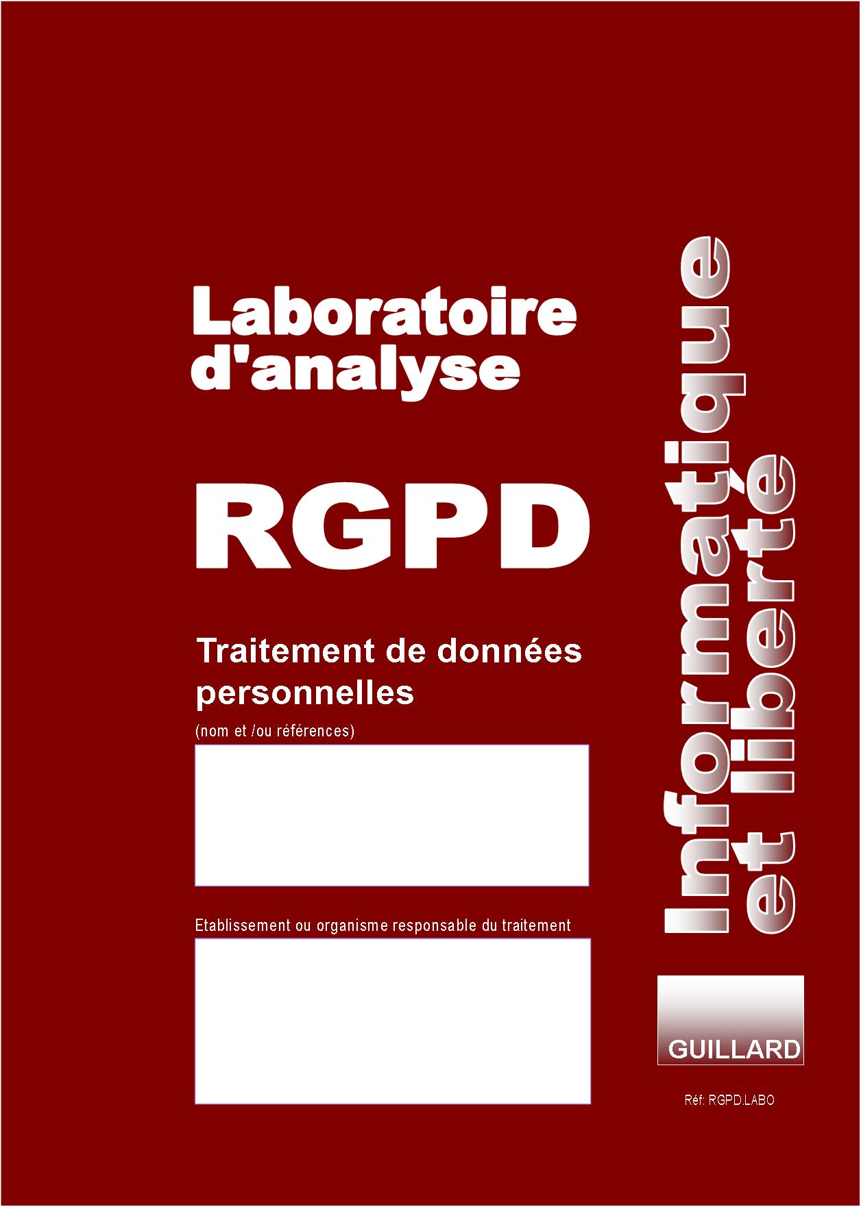 Registre RGPD LABORATOIRE D'ANALYSES de TRAITEMENT DES DONNEES PERSONNELLES - RGPD.LABO