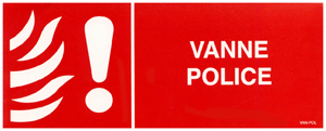 Panneau de signalisation VANNE POLICE   - VAN-POL